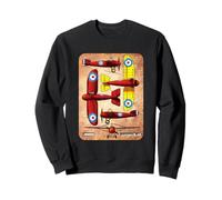 Bristol M.1 British WW1 Monoplane Fighter Aircraft Diagram Sweatshirt