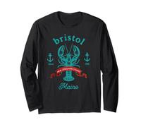 Bristol Maine Lobster Fishing Vacation Beach Souvenir Long Sleeve T-Shirt