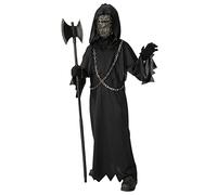 Bristol Novelty 301552XS Horror Robe Childs Costume, Boys, Girls, Black, Age 5-6 Years Halloween Halloween