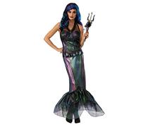 Queen Of The Dark Sea Zombie Mermaid Ladies Halloween Fancy Dress Costume