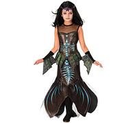 Girls Zombie Mermaid Halloween Corpse Undead Spooky Fancy Dresss Kids Costume
