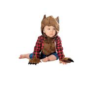 Bristol Novelty 301570 Werewolf Toddler Costume, Boys, Girls, Brown, Red, Black, Age 3-4 Years Halloween
