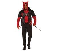 Bristol Novelty 301589STD000 Mens Devil Adult Fancy Dress, Red, Black, STD Halloween