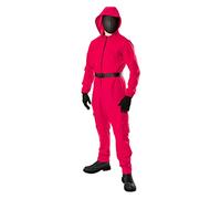 Bristol Novelty 301595S000 Gamer Suit & Mask Adult Fancy Dress, Men, Women, Red, Small Halloween Halloween