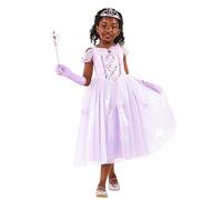 Bristol Novelty 3016315-6000 Purple Princes Costume Princess, Girls, 5-6 Years Halloween