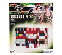 Bristol Novelty 66226 Military Medal Bars, One Size Halloween Halloween