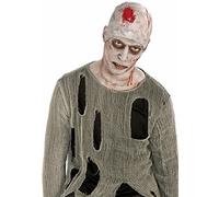 Bristol Novelty 72516 Zombie Bald Cap | White and Red | Pack of 1, One Size