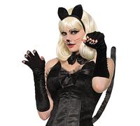 Bristol Novelty 78363 Cat Gloves | Black | 2pcs, One Size Halloween Halloween
