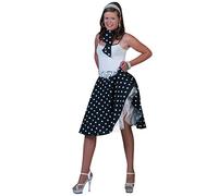 Bristol Novelty AC049E Lady Rock and Roll Costume set | For Women | Red, Black, Size 10-14