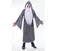 Bristol Novelty AC130 Wizard Cloak, Grey, One Size Halloween Halloween