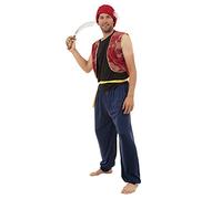 Bristol Novelty AC299 Arabian Bandit Costume, 42-44-Inch, Multicolor