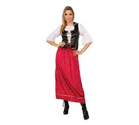 Bristol Novelty AC385X Wench Costume set | For Women | Red, and White Adult, Large