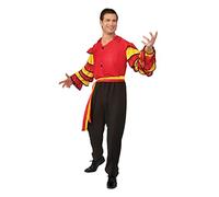 Bristol Novelty AC626X Rumba Man Costume (XL), Black, Red, Extra Large