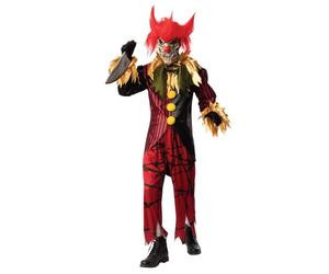 Bristol Novelty Adult Crazy Clown Costume, Adult Fancy Dress.