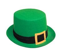 Bristol Novelty BH683 St. Patricks Day Top Hat Costume | 1 Piece | Green | | One Size Felt, Unisex-Adult