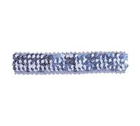 Bristol Novelty Adults Unisex Silver Sequin Costume Headband - Silver - One Size - Silver