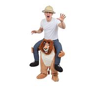 Bristol Novelty AF001 Lion Piggyback Costume | Brown Piggy Back, Unisex-Adult, 38/40-Inch Waist Size Halloween Halloween