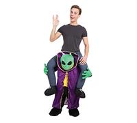Bristol Novelty AF013 Alien Piggyback Costume | Multicolor Piggy Back, One Size Halloween