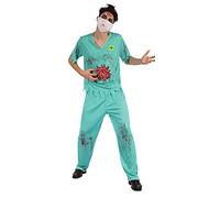 Bristol Novelty AF034 Zombie Surgeon Man Costume, 42-44-Inch