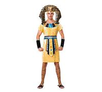 Bristol Novelty AF065 Pharaoh Costume, Men, Multi-Colour, One Size Halloween Halloween