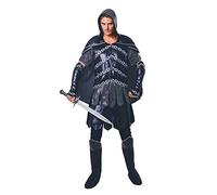 Bristol Novelty AF076 Dark Warrior Man, Men, Black, One Size