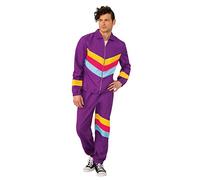 Bristol Novelty AF117STD Shell Suit Male STD Costume, Men, Multi-Colour, Standard Halloween Halloween