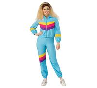 Bristol Novelty AF118S Shell Suit Female S Costume, Women, Multi-Colour, Small Halloween