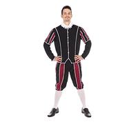 Bristol Novelty AF127STD Edmund Standard Costume, Men, Black,red, STD Halloween Halloween