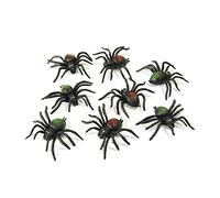 Bristol Novelty AK033 Scary Creatures Spiders (8/pkt) Halloween, World Book Day