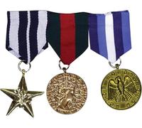 Bristol Novelty BA584 Military Medals | 3pcs. forum, mens, Multicolor, One Size
