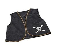 Pirate Waistcoat Black Distressed - Men's Costume Accessory for Dress-Up Parties