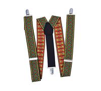 Bristol Novelty BA025 Deluxe Santa Braces, Mens, Red, One Size