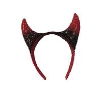 Bristol Novelty BA026 Devil Horns on Band, Womens, Black/Red, One Size