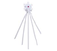 Bristol Novelty BA1044 White Snowflake Wand for Women, Girls, One Size