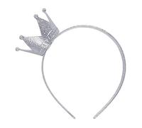 Bristol Novelty BA1049 Crown Headband, Womens, Silver, One Size