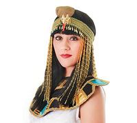 Bristol Novelty BA1064 Asp Beaded Headpiece | For Women | Gold, Multicolor, One Size Halloween Halloween