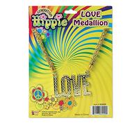 Bristol Novelty BA1080 Hippie Love Necklace | Unisex | Gold, womens, One Size