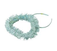 Bristol Novelty BA112 Silver Tinsel Halo Headband | for Women, One Size