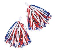 Bristol Novelty BA1323 Poms | for Women | Red/White/Blue, Girls, One Size
