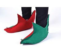 Bristol Novelty BA156 Elf Shoes | Unisex | Red/Green Adult, One Size