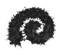 Bristol Novelty BA1670 Dress-up Accessory | Feather Boa | For Women | 1 Piece | Black | 31 cm x 27 cm x 5 cm, One Size