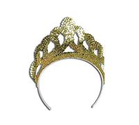 Bristol Novelty BA192 Tiara Sequin Gold Large, Womens, One Size