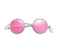 Bristol Novelty BA240 Lennon Glasses Pink, One Size Halloween