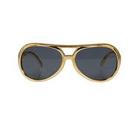 Bristol Novelty BA243 Rock Star Sunglasses, Mens, Gold, One Size
