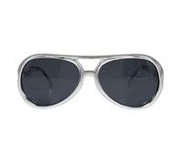 Bristol Novelty BA244 Rock Star Sunglasses, Mens, Silver, One Size