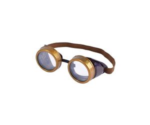 Bristol Novelty BA248 Steam Punk Goggles, One Size, Brown (Pack of 2)