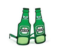 Bristol Novelty BA278 Beer Bottle Glasses, Unisex-Adult, One Size, Green