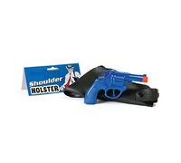 Bristol Novelty BA312 Gangster Shoulder Holster and Gun, Unisex-Adult, Blue, One Size