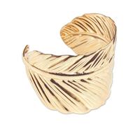 Bristol Novelty BA3220 Leaf Bangle, Women, Gold