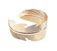 Bristol Novelty BA3221 Leaf Armband, Women, Gold